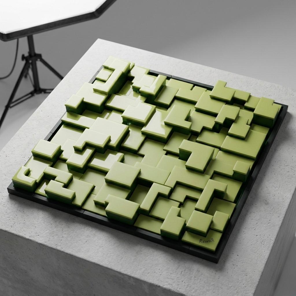 Duvarlarınızda Derinlik Devrimi: 3D Modern Blok Tablo